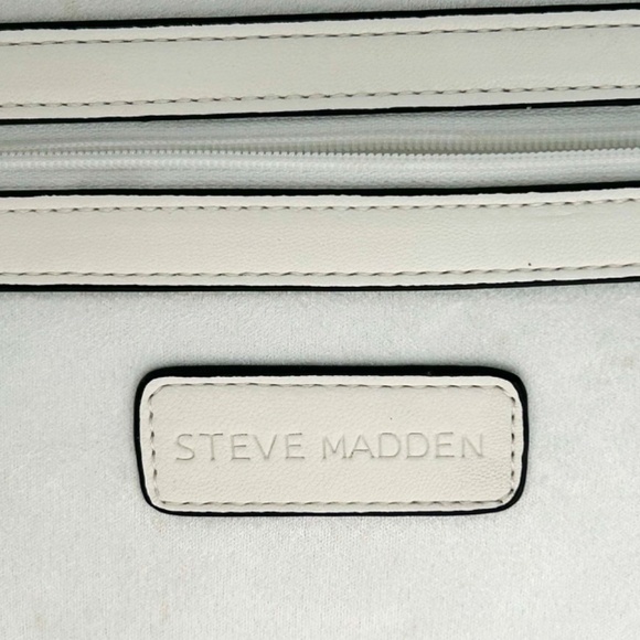 ROUND BAG WITH TOP HANDLE & STRAP, WHITE, LARGE SIZE, ADJUSTABLE REMOVABLE STRAP - Picture 10 of 10